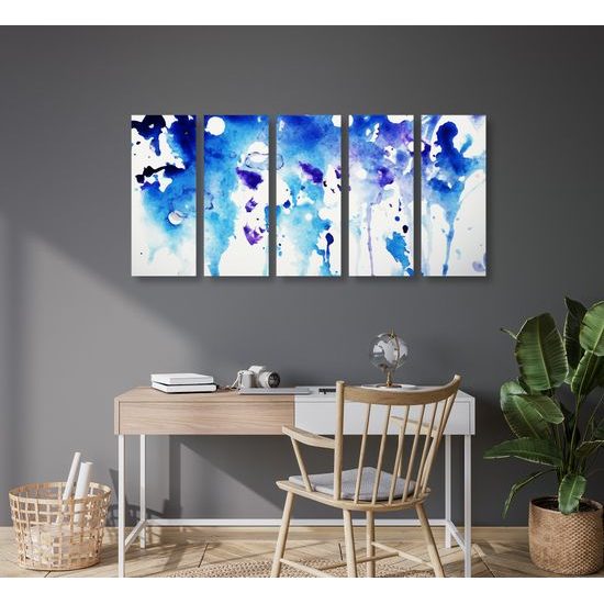 5-dielny obraz nádherná umelecká abstraktná maľba