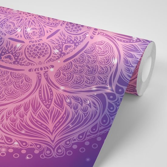Tapeta fialová galaktická Mandala