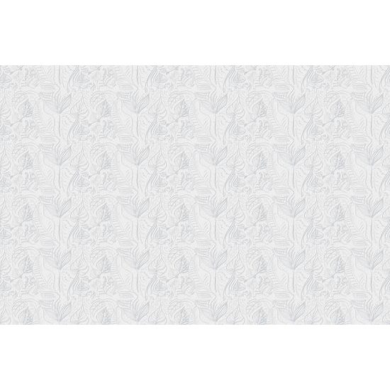 Tapeta umelecké listy v bielom prevedení