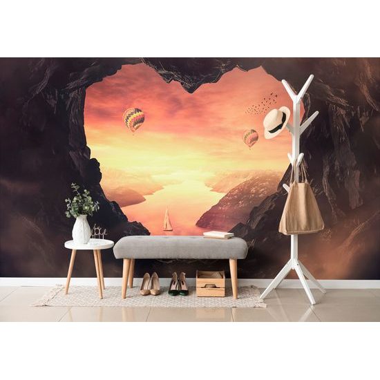 Očarujúca samolepiaca fototapeta výhľad na rozprávkovú krajinu