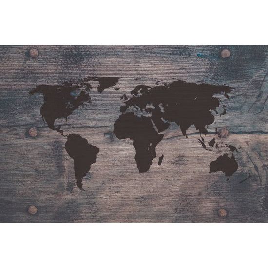 Samolepiaca tapeta umelecká mapa sveta
