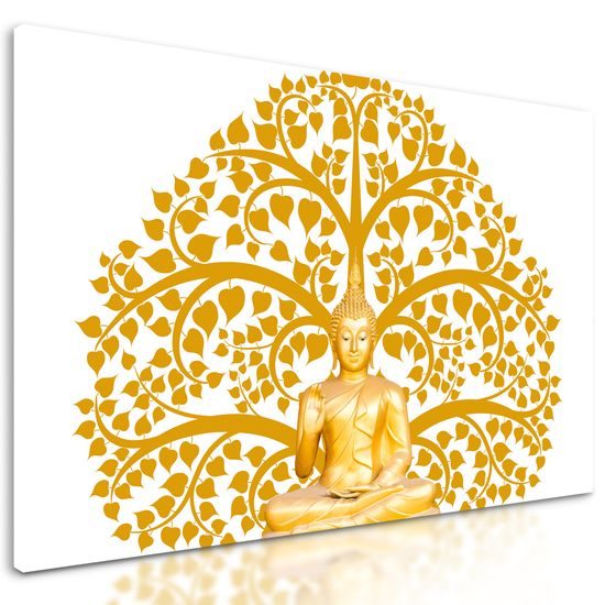 Obraz zlatá soška Budhu