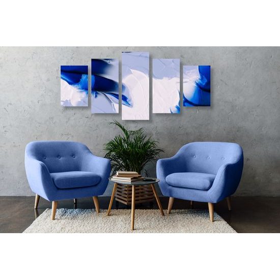 5-dielny obraz umelecká abstrakcia nádherná Antarktída