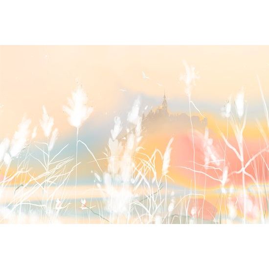 Obraz zámok v začarovanej krajine