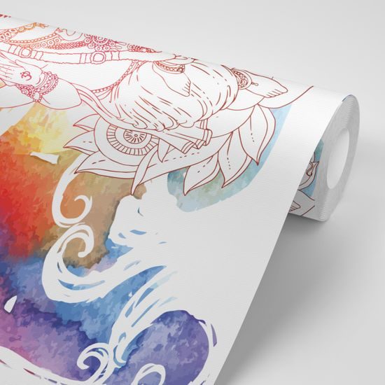 Samolepiaca tapeta budhistický Ganéš vo farebnom prevedení