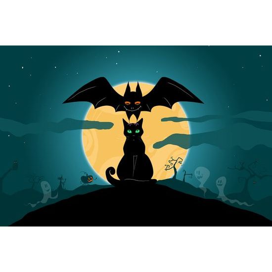 Obraz strašidlá pri splne mesiaca