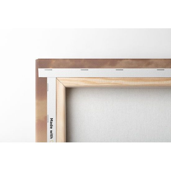 Obraz domček z tekvice na vrchole hory