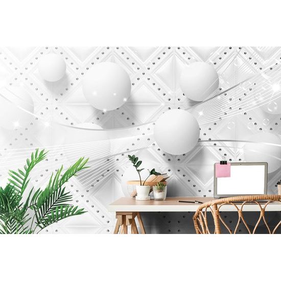 Štýlová tapeta čiernobiela kompozícia