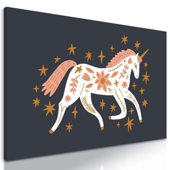 Obraz čarovný jednorožec v zaujímavom prevedení
