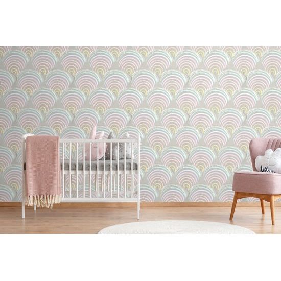 Samolepiaca tapeta roztomilé veselé dúhy