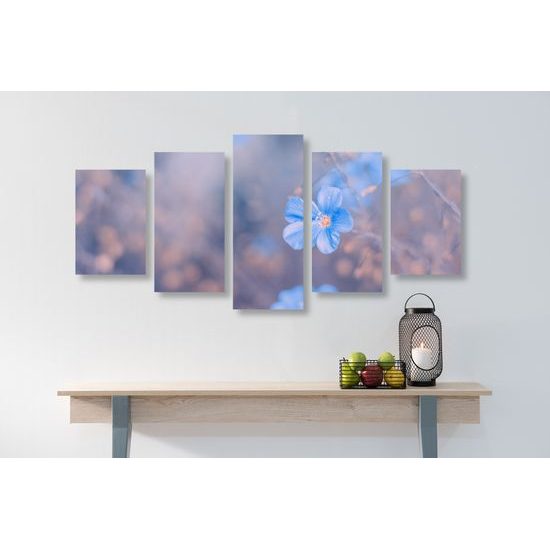 5-dielny obraz jarný kvietok