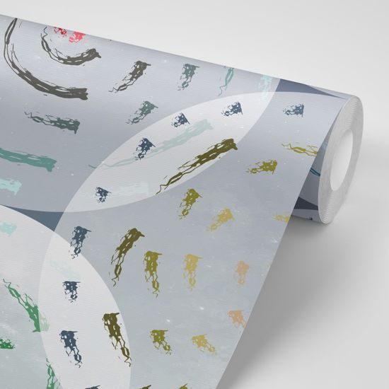 Samolepiaca tapeta množstvo farebných abstraktných vírov