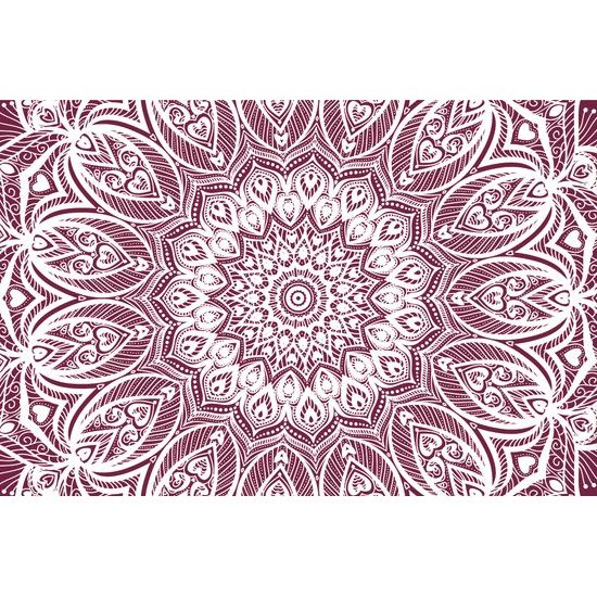 Samolepiaca tapeta nekonečná Mandala v ružovom prevedení