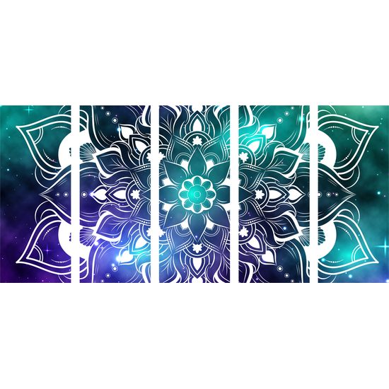 5-dielny obraz vesmírna Mandala