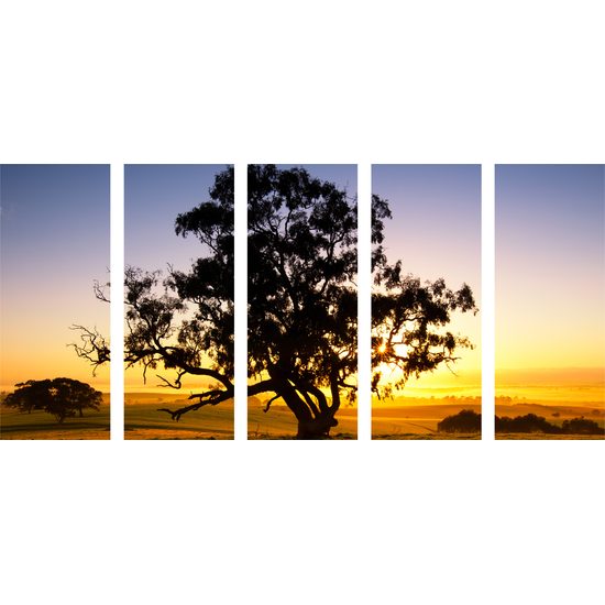 5-dielny obraz africká savana