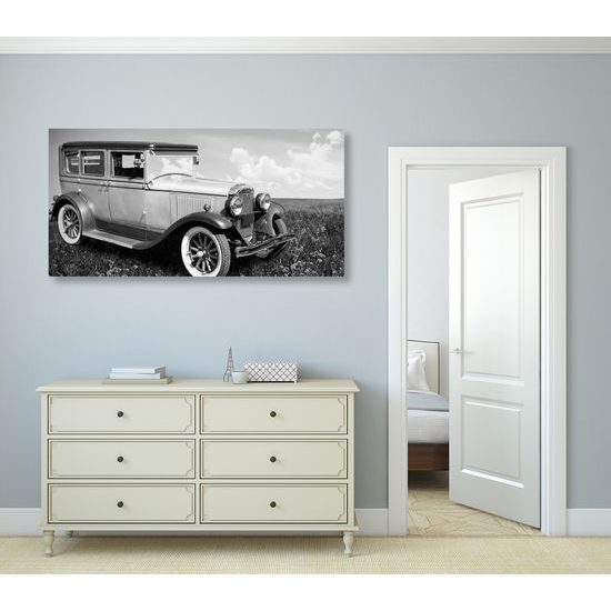 Obraz historický Buick v čiernobielom prevedení