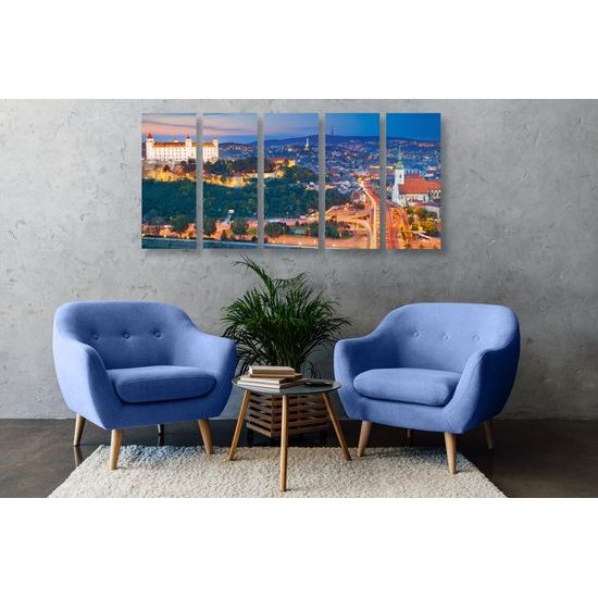 5-dielny obraz Bratislavský hrad