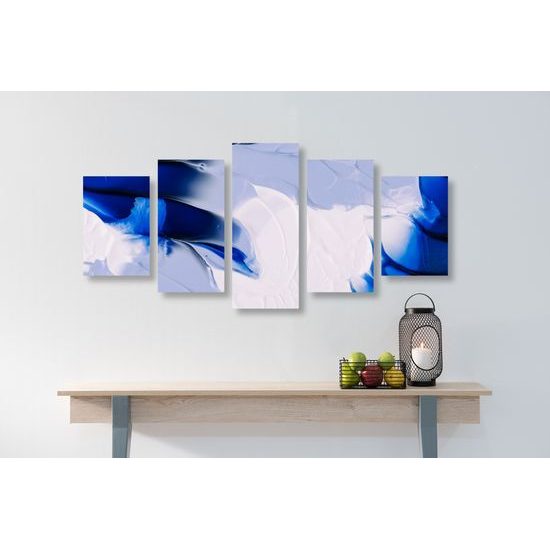 5-dielny obraz umelecká abstrakcia nádherná Antarktída