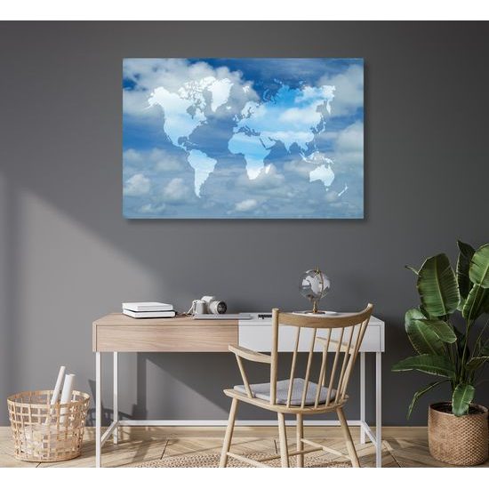 Obraz mapa na oblohe