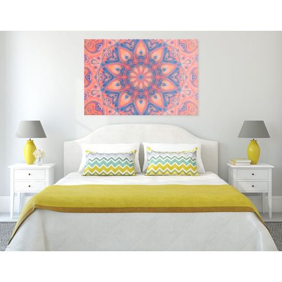 Obraz jemne ružová mandala