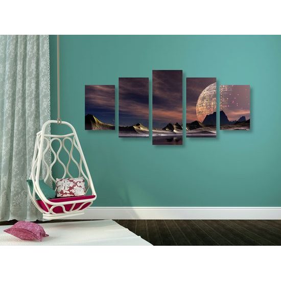 5-dielny obraz neznáma planéta