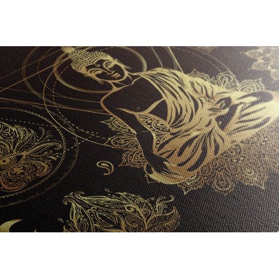 Obraz Budha v zlatom prevedení