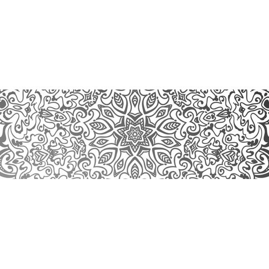 Obraz nádherná čiernobiela Mandala