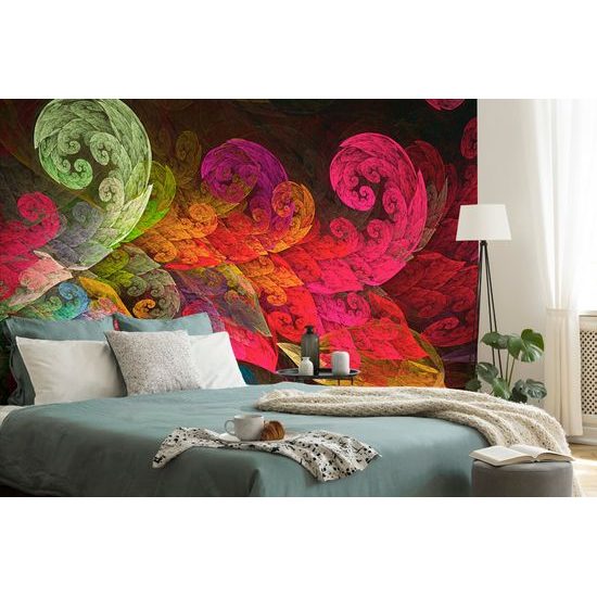 Samolepiaca tapeta rozprávkové listy plné farieb