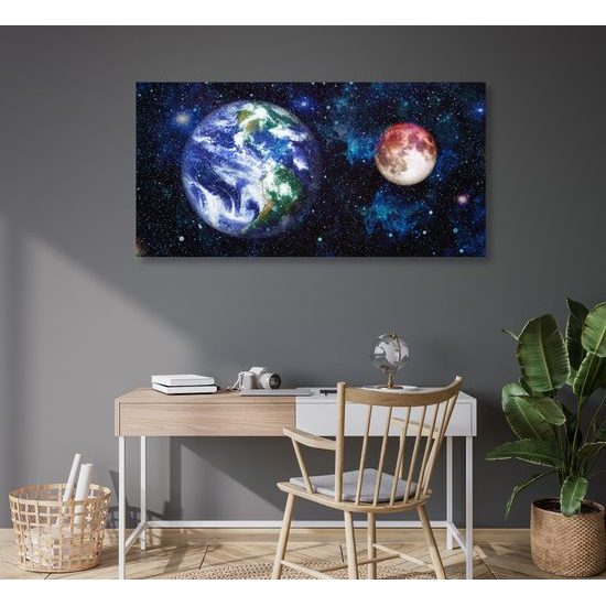 Obraz akvarelový vesmír