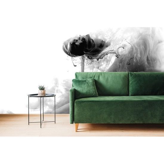 Tapeta romantický kvet v objatí čiernej