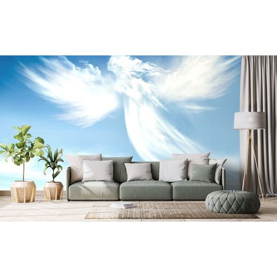 Zaujímavá samolepiaca tapeta fascinujúci oblak anjela