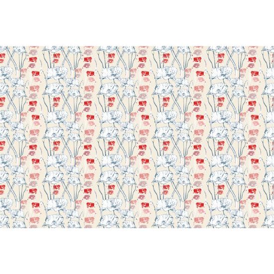 Samolepiaca tapeta nežné lúčne maky