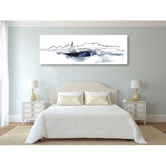 Obraz maľovaná jachta