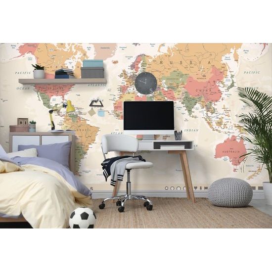 Tapeta detailná mapa sveta