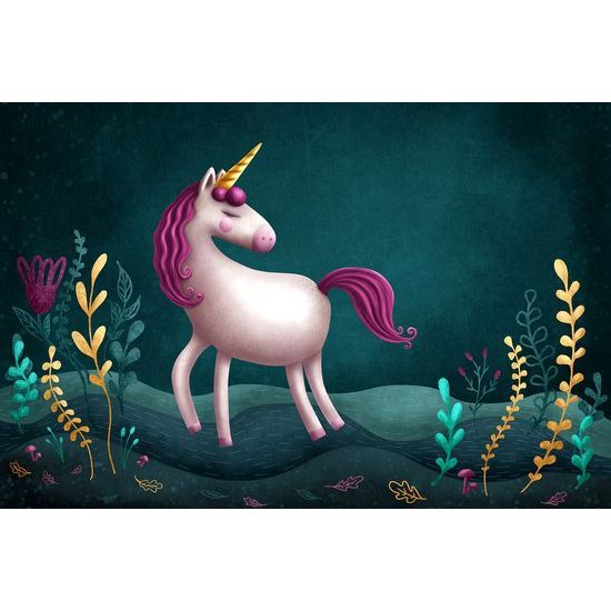 Samolepiaca tapeta čarovný ružový jednorožec