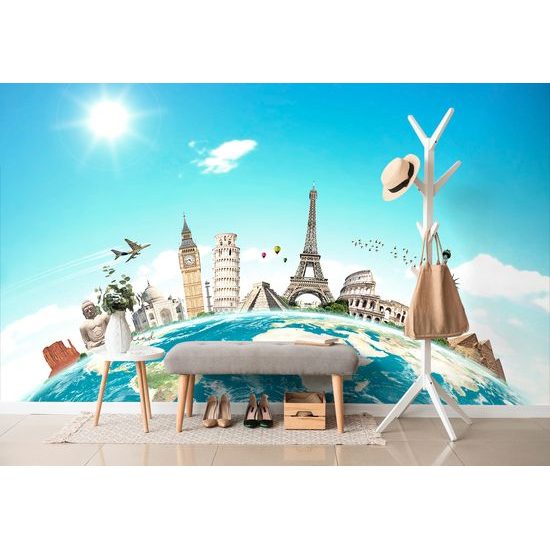 Samolepiaca tapeta cesta najkrajšími mestami sveta