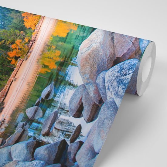 Fototapeta priezračné jazero v horách