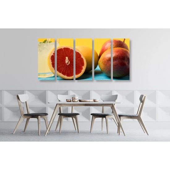 5-dielny obraz tropická limonáda