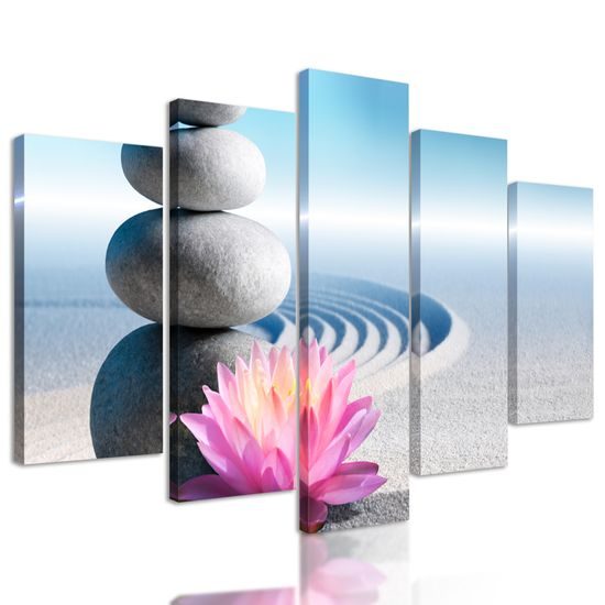5-dielny obraz Zen zátišie