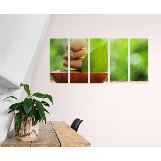 5-dielny obraz Zen kamene v prirode