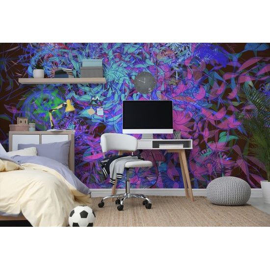 Zaujímavá samolepiaca tapeta moderná abstrakcia