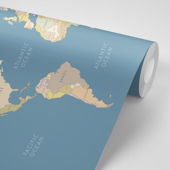 Samolepiaca tapeta klasická vintage mapa