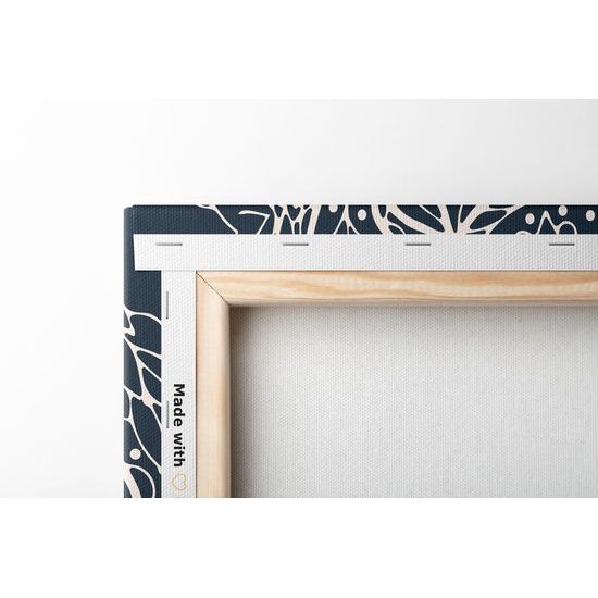 Obraz Mandala v tmavomodrom štýle