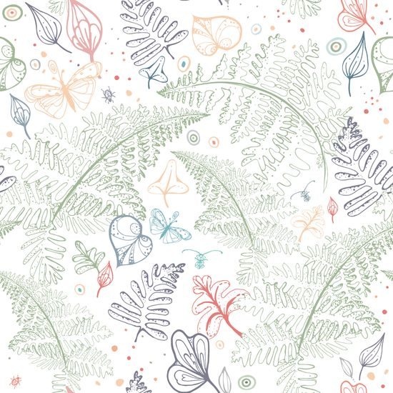 Samolepiaca tapeta jemné listy parade