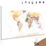 Obraz na korku mapa s názvami krajín na bielom podklade
