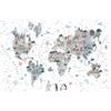 Samolepící tapeta rozkošná mapa se zvířátky