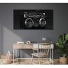 Obraz disco rádio v černobílém provedení