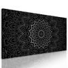 Obraz elegantní Mandala v černobílém provedení