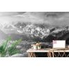 Samolepící fototapeta černobílý pohled na majestátní pohoří