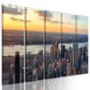 5-dílný obraz nádherný New York